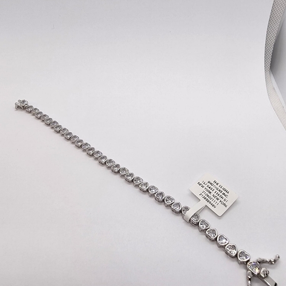 Brand New Sterling Silver 925 Multi Hearts Bracelet